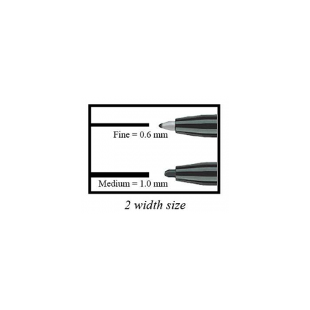 Bút Lông Dầu Đầu Nhỏ Multimark Permanent, F, 0.6mm, Black
