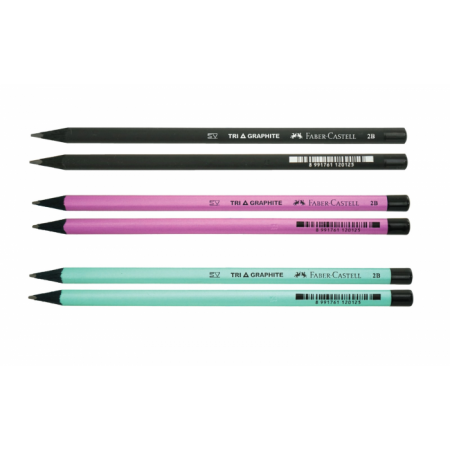 Bút Chì Đen Tam Giác Tri-Graphite - Black Edition, 2B