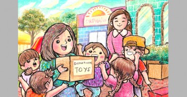 Ngày Từ Thiện Với Bút Sáp Dầu Oil Pastel