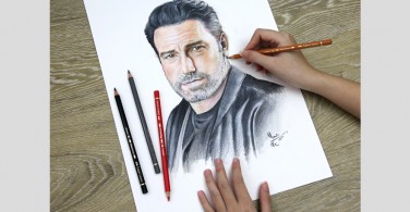 Ben Affleck với Chì Màu Polychromos