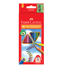 Chì Màu Junior TRiangular, 10 Màu + Chuốt 