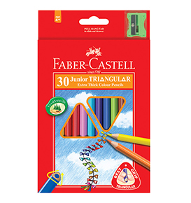 Chì Màu Junior TRiangular, 30 Màu + Chuốt 