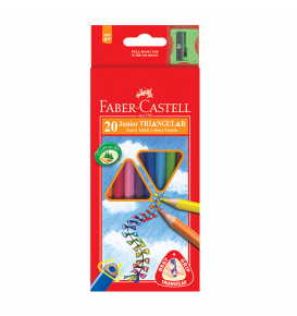 Chì Màu Junior TRiangular, 20 Màu + Chuốt 