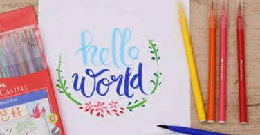 Hướng dẫn viết chữ Calligraphy với Bút Cọ Thư Pháp
