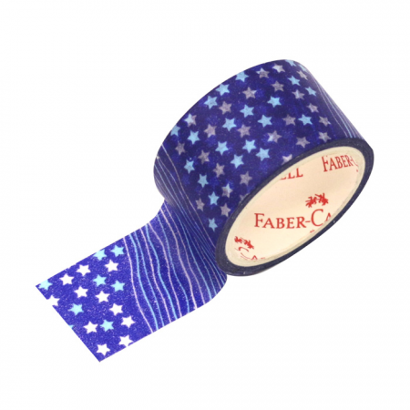 Cuộn Băng Keo Trang Trí Hoạ Tiết Dark Blue Sky