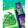 Chì Màu Khô, 12 Màu (10 Basic + 2 Metallic) - Dinosaur