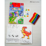 Bộ 7 Bút Lông Màu Connector & Sticker & Sách Tô Màu Dinosaur