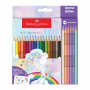 Chì Màu Khô, 24 Màu (18 Basic + 6 Pastel) - Unicorn