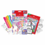 Bộ 7 Bút Lông Màu Connector & Sticker & Sách Tô Màu Unicorn